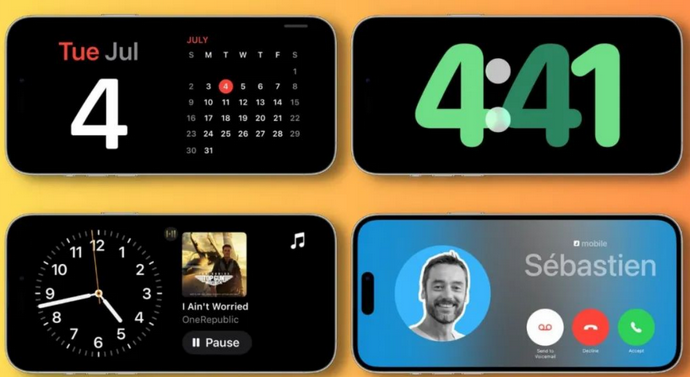 文水苹果手机维修分享iOS17横屏充电待机显示有什么好处 