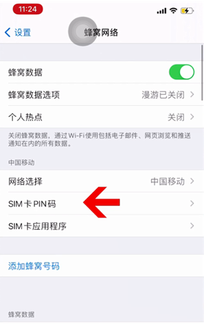 文水苹果14维修网分享如何给iPhone14的SIM卡设置密码 