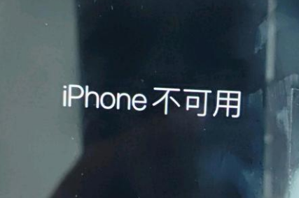 文水苹果服务网点分享锁屏界面显示“iPhone 不可用”如何解决 